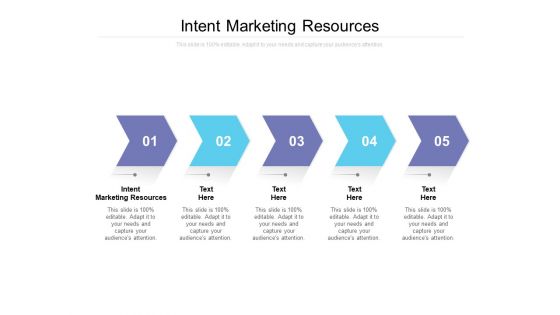 Intent Marketing Resources Ppt PowerPoint Presentation Slides Cpb