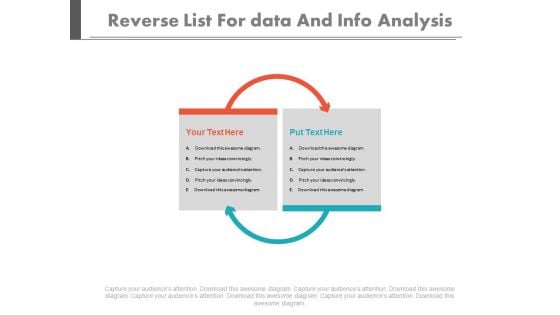 Inter Related Lists Of Business Information Powerpoint Slides