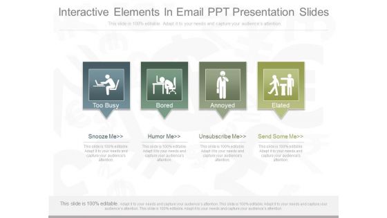 Interactive Elements In Email Ppt Presentation Slides