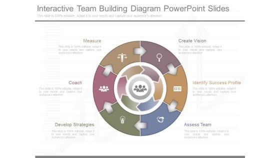 Interactive Team Building Diagram Powerpoint Slides