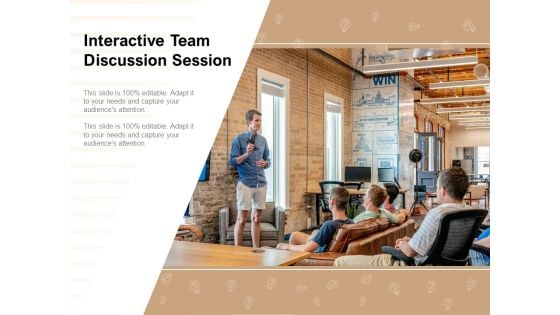 Interactive Team Discussion Session Ppt PowerPoint Presentation Styles Background Image