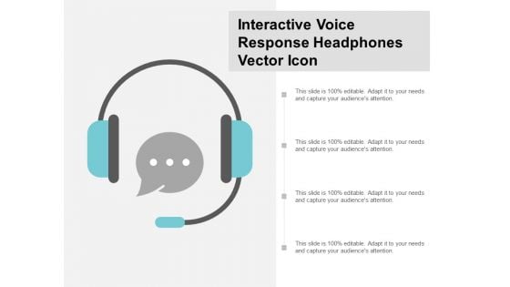 Interactive Voice Response Headphones Vector Icon Ppt PowerPoint Presentation Professional Images