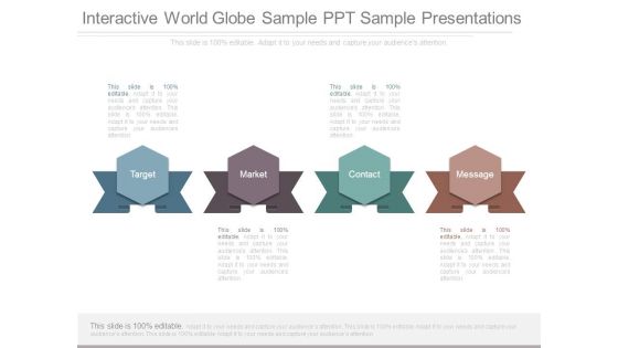 Interactive World Globe Sample Ppt Sample Presentations