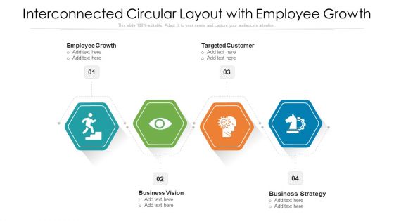 Interconnected Circular Layout With Employee Growth Ppt Summary Graphic Tips PDF
