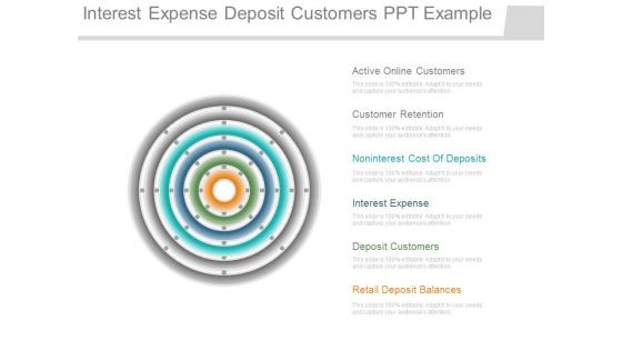 Interest Expense Deposit Customers Ppt Example