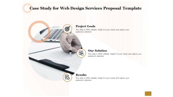 Interface Designing Services Case Study For Web Design Services Proposal Template Diagrams