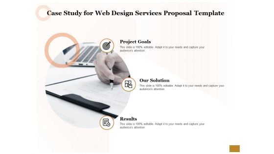 Interface Designing Services Case Study For Web Design Services Proposal Template Diagrams