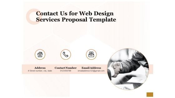 Interface Designing Services Contact Us For Web Design Services Proposal Template Brochure