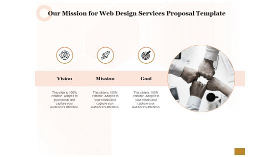 Interface Designing Services Our Mission For Web Design Services Proposal Template Ideas