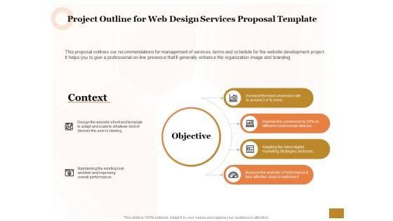 Interface Designing Services Project Outline For Web Design Services Proposal Template Topics