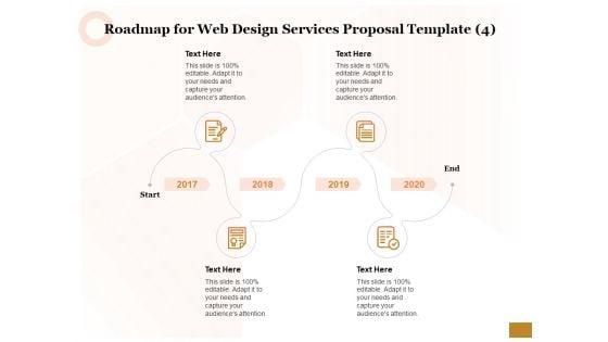 Interface Designing Services Roadmap For Web Design Services Proposal Template 2017 To 2020 Pictures