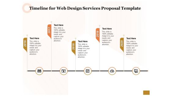 Interface Designing Services Timeline For Web Design Services Proposal Template Themes