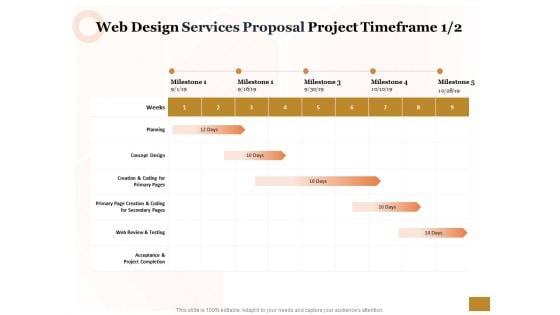 Interface Designing Services Web Design Services Proposal Project Timeframe Planning Information