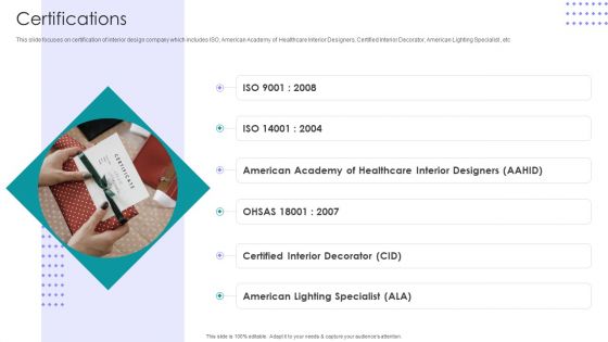 Interior Design Company Outline Certifications Ppt PowerPoint Presentation File Example PDF Interior Design Company Outline Certifications Ppt PowerPoint Presentation File Example PDF