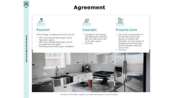 Interior Fitting Proposal Agreement Ppt Outline Skills PDF