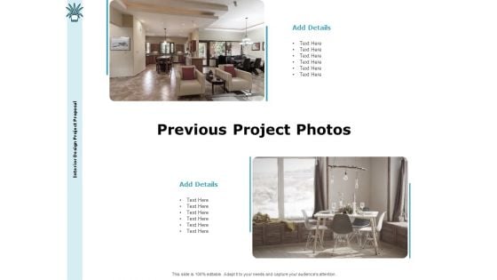 Interior Fitting Proposal Previous Project Photos Ppt Professional Microsoft PDF