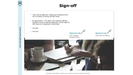 Interior Fitting Proposal Sign Off Ppt Styles Styles PDF
