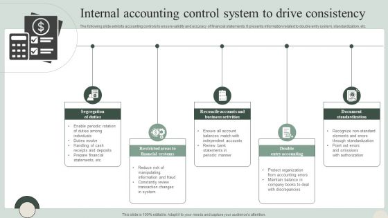 Internal Accounting Control System To Drive Consistency Information PDF