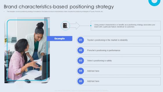 Internal Brand Launch Plan Brand Characteristics-Based Positioning Strategy Mockup PDF