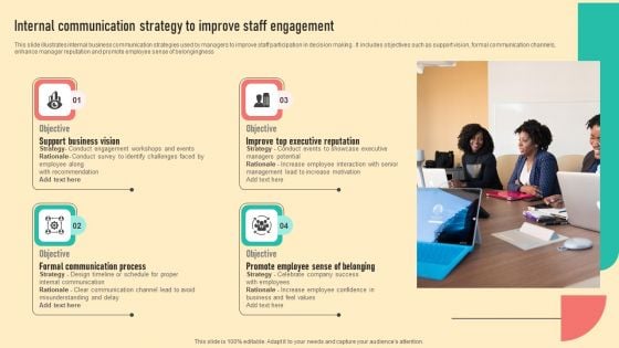 Internal Communication Strategy To Improve Staff Engagement Inspiration PDF