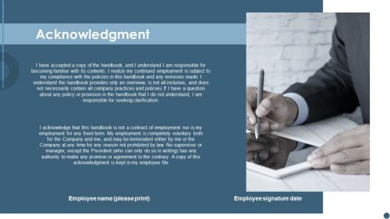 Internal Employee Growth And Development Handbook Acknowledgment Guidelines PDF