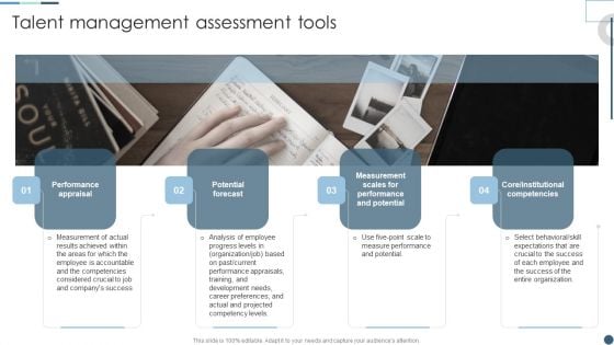 Internal Employee Growth And Development Handbook Talent Management Assessment Tools Clipart PDF