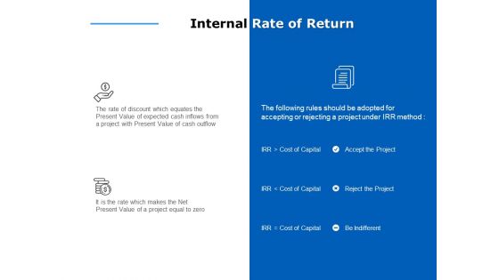 internal rate of return ppt powerpoint presentation ideas mockup