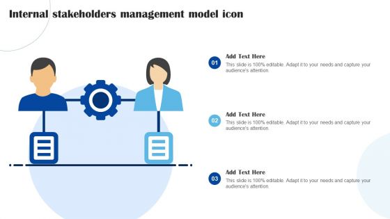 Internal Stakeholders Management Model Icon Mockup PDF