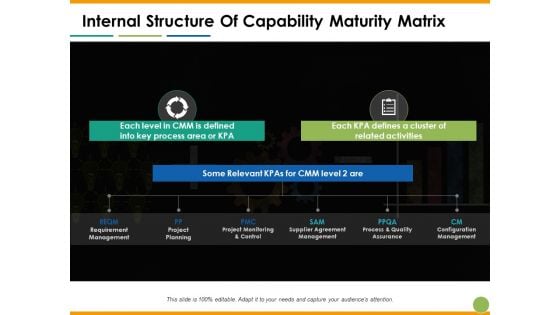 Internal Structure Of Capability Maturity Matrix Ppt PowerPoint Presentation Portfolio Design Templates