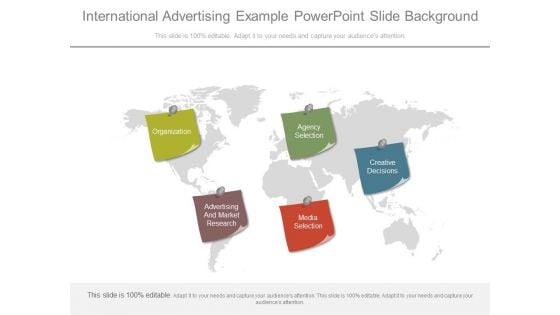 International Advertising Example Powerpoint Slide Background