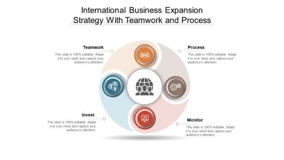 International Business Expansion Strategy With Teamwork And Process Ppt PowerPoint Presentation Portfolio Picture PDF