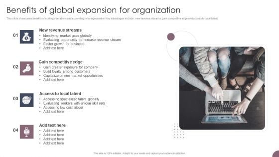 International Business Extension Benefits Of Global Expansion For Organization Demonstration PDF