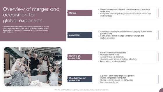 International Business Extension Overview Of Merger And Acquisition For Global Expansion Diagrams PDF