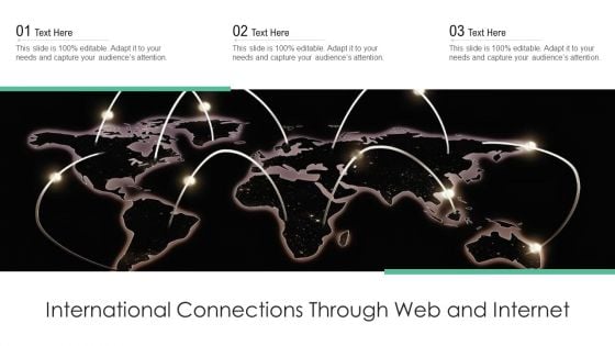 International Connections Through Web And Internet Ppt PowerPoint Presentation File Pictures PDF