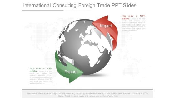 International Consulting Foreign Trade Ppt Slides