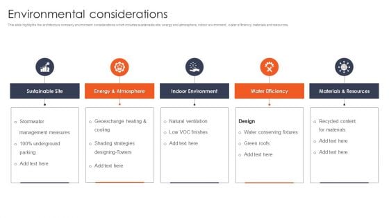 International Design And Architecture Firm Environmental Considerations Download PDF