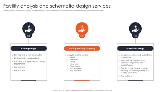 International Design And Architecture Firm Facility Analysis And Schematic Design Services Sample PDF