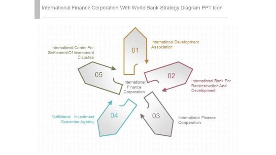 International Finance Corporation With World Bank Strategy Diagram Ppt Icon