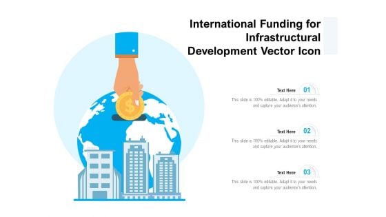 International Funding For Infrastructural Development Vector Icon Ppt PowerPoint Presentation File Samples PDF