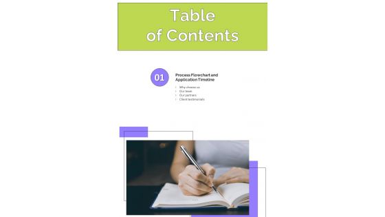 International Immigration Service Proposal Table Of Contents One Pager Sample Example Document International Immigration Service Proposal Table Of Contents One Pager Sample Example Document