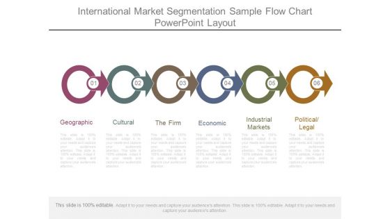 International Market Segmentation Sample Flow Chart Powerpoint Layout