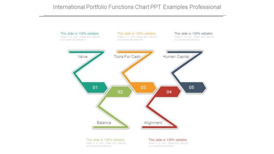 International Portfolio Functions Chart Ppt Examples Professional