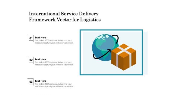 International Service Delivery Framework Vector For Logistics Ppt PowerPoint Presentation Show Graphics Tutorials PDF