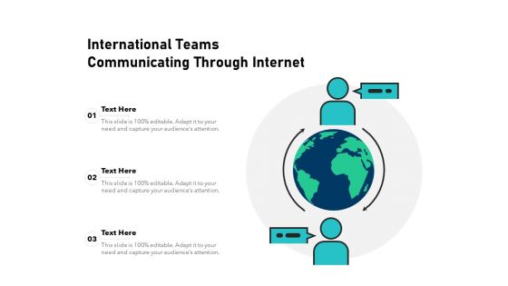 International Teams Communicating Through Internet Ppt PowerPoint Presentation Gallery Guidelines PDF