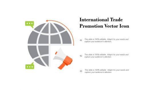 International Trade Promotion Vector Icon Ppt PowerPoint Presentation Icon