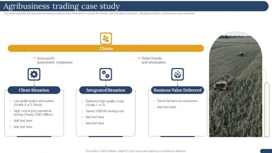 International Trading Business Export Company Agribusiness Trading Case Study Icons PDF International Trading Business Export Company Agribusiness Trading Case Study Icons PDF