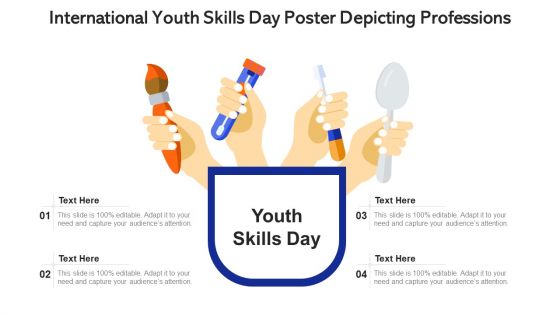 International Youth Skills Day Poster Depicting Professions Ppt Inspiration Deck PDF
