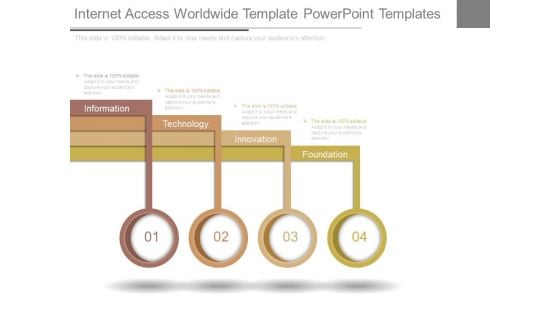 Internet Access Worldwide Template Powerpoint Templates