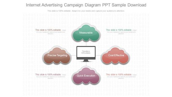 Internet Advertising Campaign Diagram Ppt Sample Download