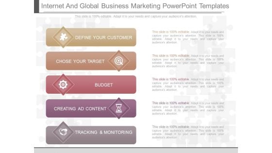 Internet And Global Business Marketing Powerpoint Templates